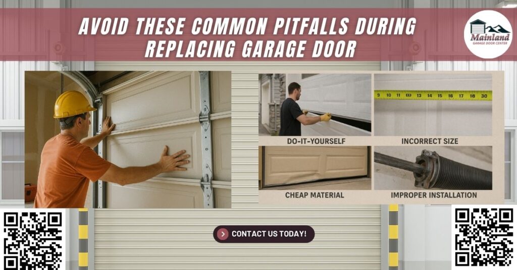 Replacing Garage Door? Avoid These Common Pitfalls for a Safer, Smoother Experience - Mainland Garage Door Center