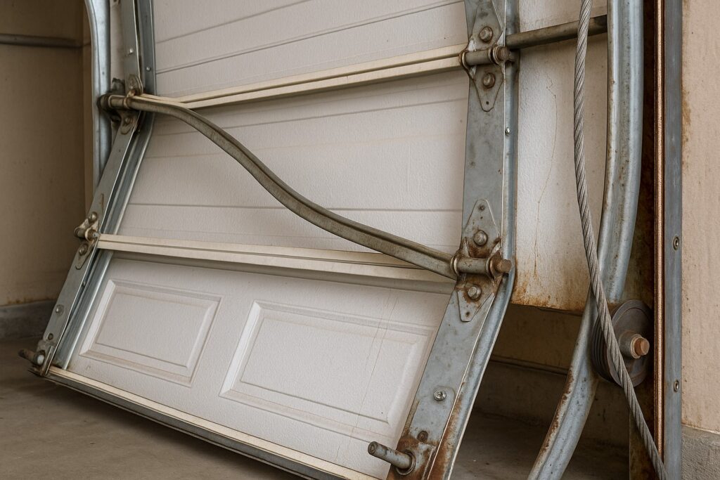replacing garage door old hardware
