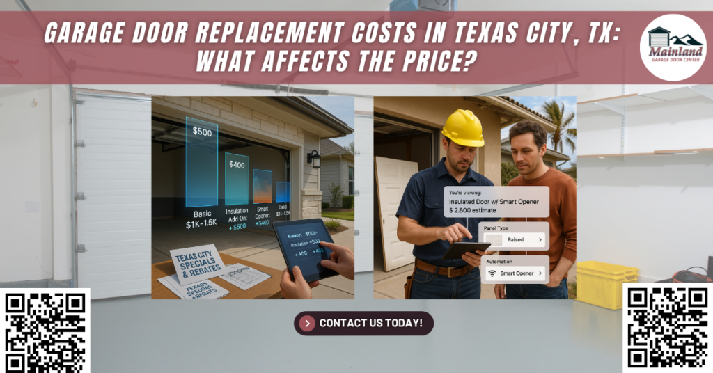Garage Door Replacement Costs in Texas City, TX: What Affects the Price? - Mainland Garage Door Center