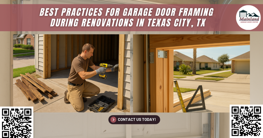 Best Practices for Garage Door Framing During Renovations in Texas City, TX - Mainland Garage Door Center