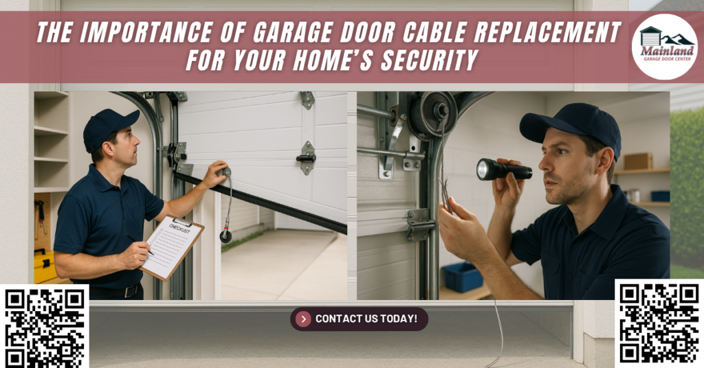 The Importance of Garage Door Cable Replacement for Your Home’s Security - Mainland Garage Door Center
