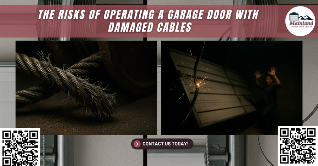 The Risks of Operating a Garage Door with Damaged Cables - Mainland Garage Door Center