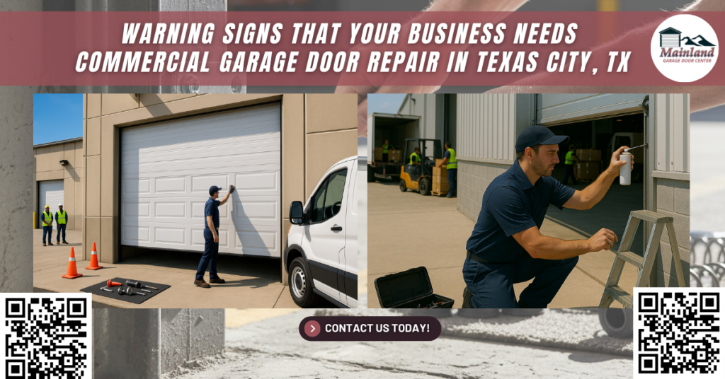 Warning Signs That Your Business Needs Commercial Garage Door Repair in Texas City, TX - Mainland Garage Door Center